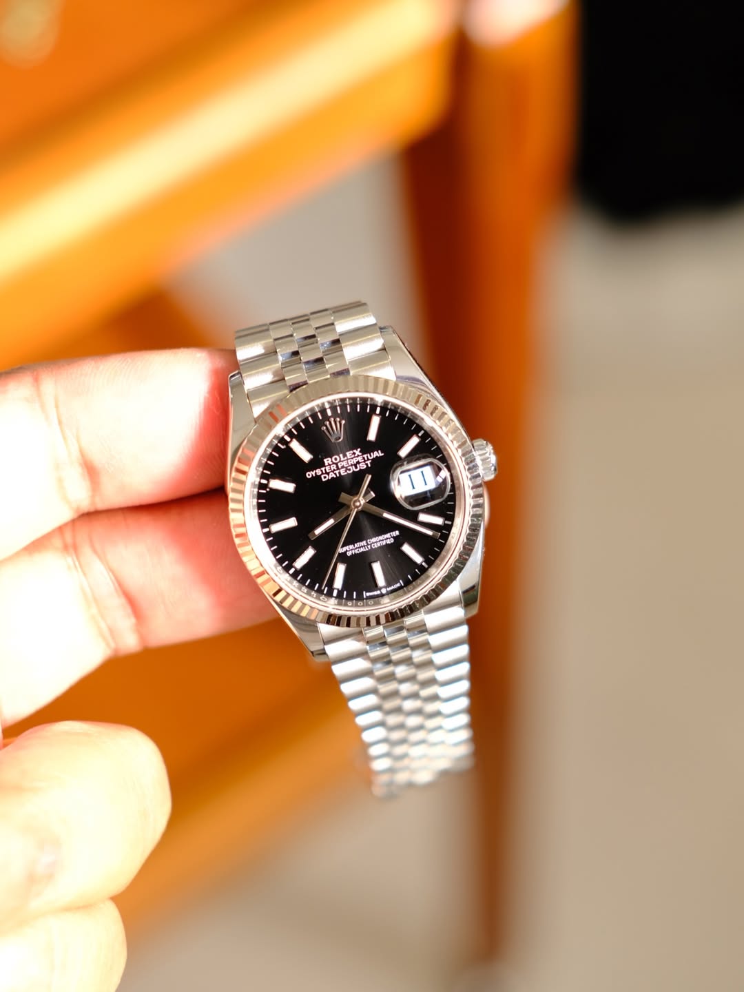 ROLEX DATEJUST BLACK